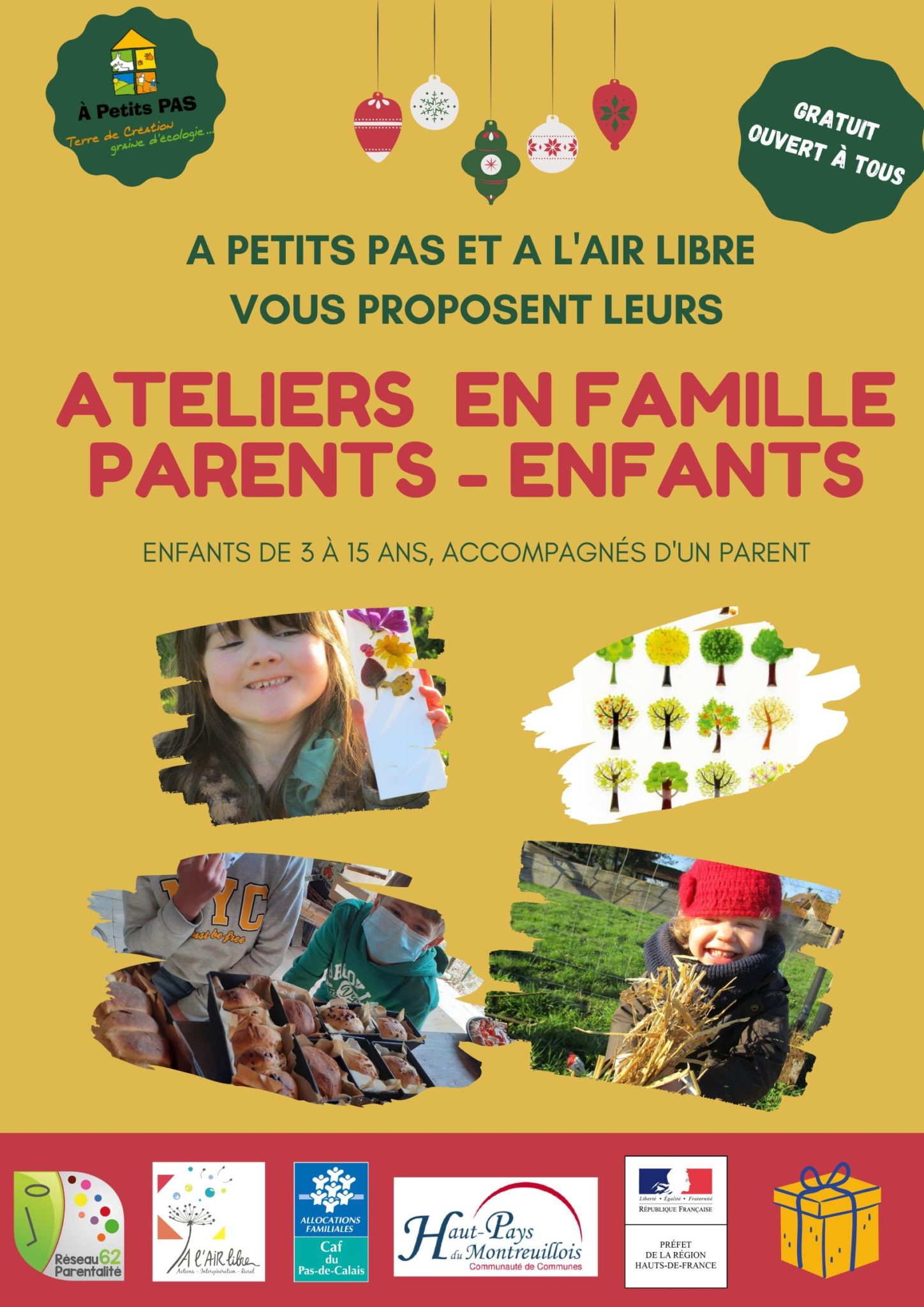 Le Programme Des Ateliers En Famille Parents Enfants Du Mois De